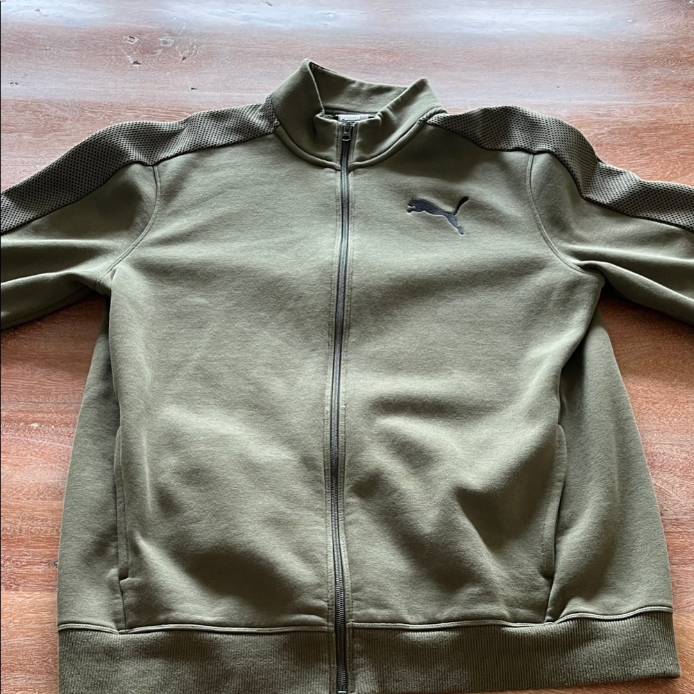 Puma Men's Green Active Jacket